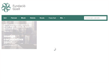 Tablet Screenshot of fundacioguell.com